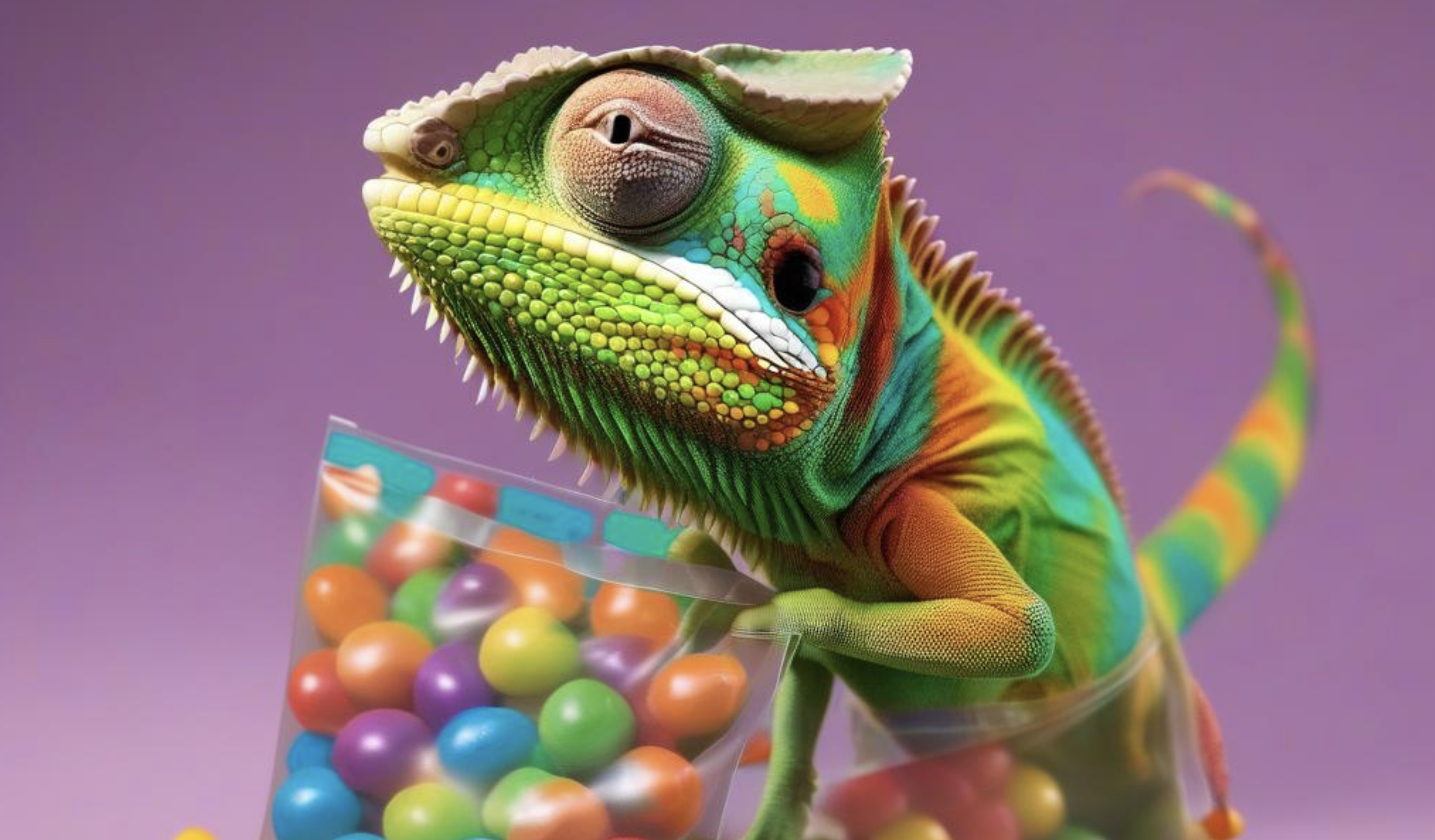 Like a Chameleon in a Bag of Skittles